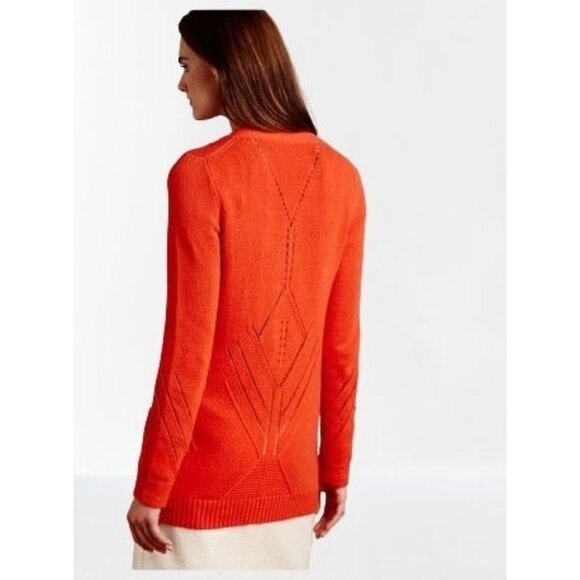 Anthropologie Elin Cardigan by Moth Knitted Red Size XSmall - Picture 1 of 12